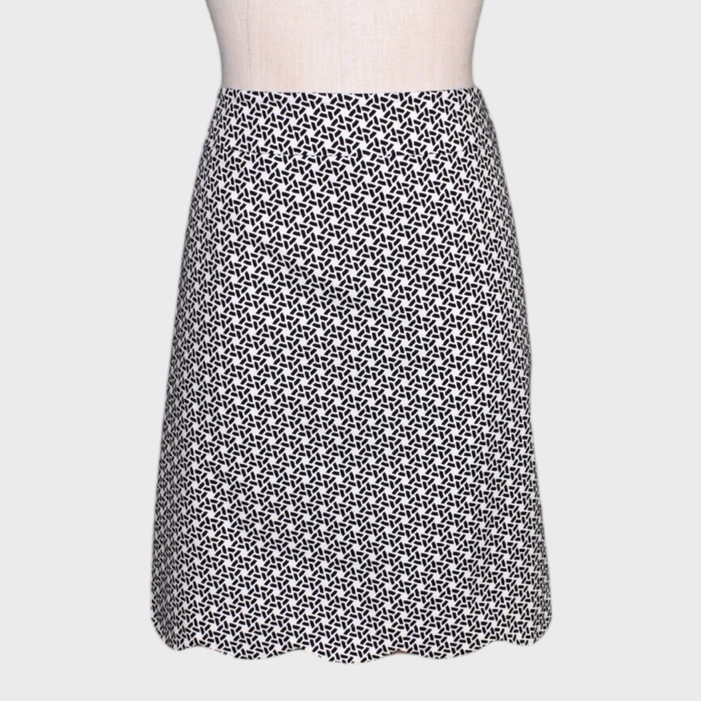 Talbots Petites Printed A-Line Skirt